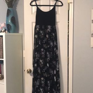 Black maxi dress